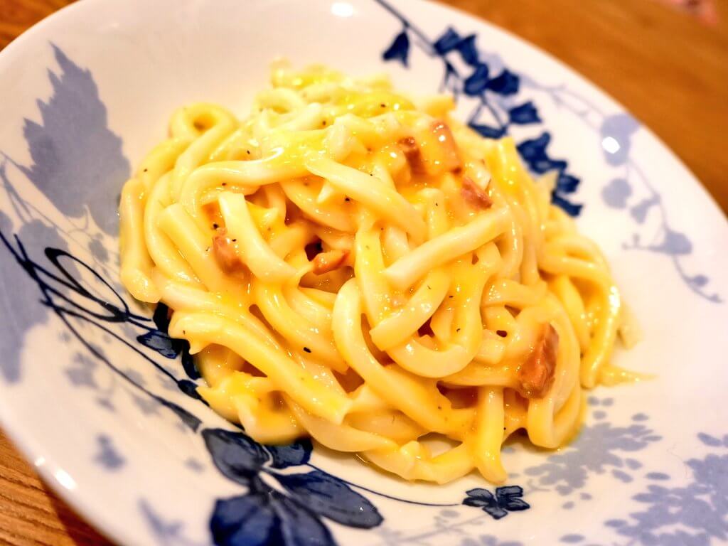 あえるパスタソースでつくるカルボナーラうどんのレシピ Toco S Kitchen トコズキッチン